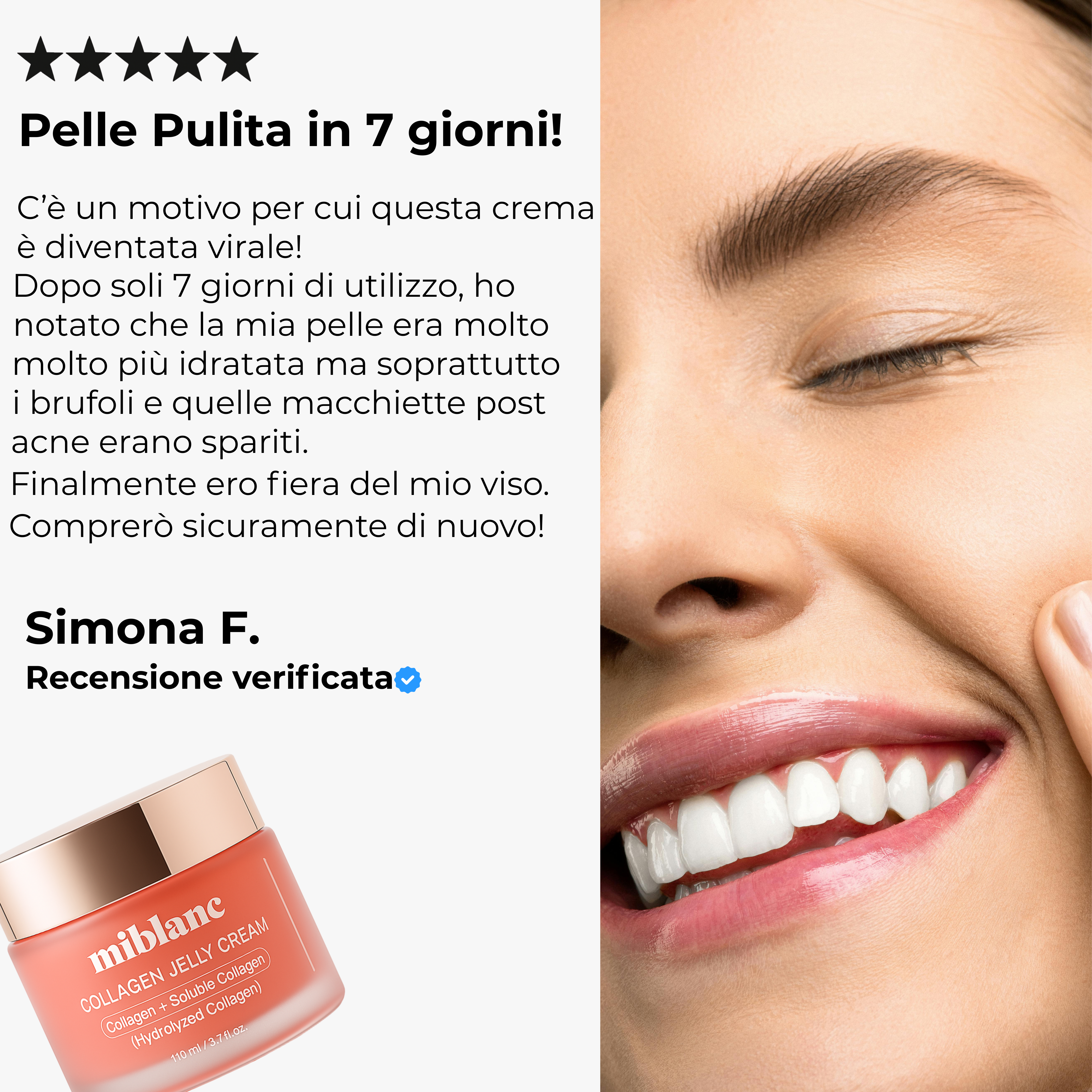Crema al collagene coreano | Pelle Pulita in 7 giorni